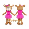 Girl Monkey Mascot Costume Girl Monkey Mascot Costume