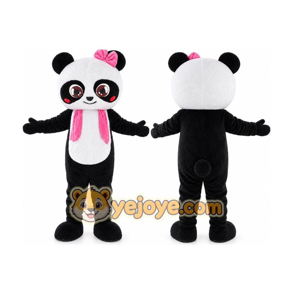 Girl Panda Mascot Costume Girl Panda Mascot Costume
