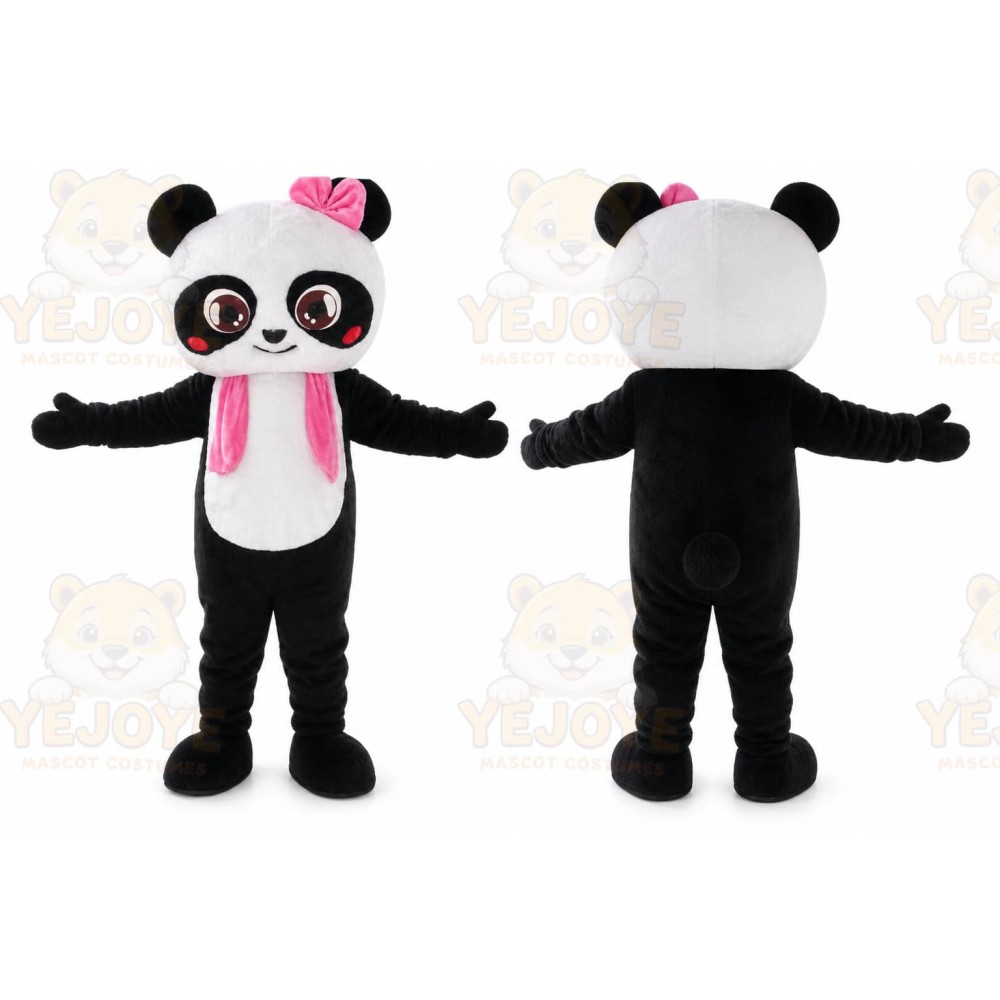 Girl Panda Mascot Costume