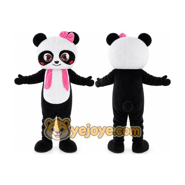 Girl Panda Mascot Costume