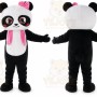 Girl Panda Mascot Costume