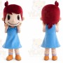 Girl Plush Cartoon Character Mascot Costume