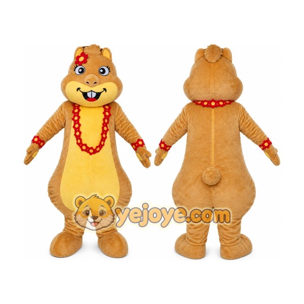 Girl Squirrel Mascot Costume Animal Mascots