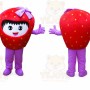 Girl Strawberry Fruit Mascot Costume