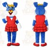 Girly Bunny Rabbit Mascot Costume Cartoon Character