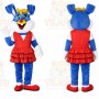 Girly Bunny Rabbit Mascot Costume Cartoon Character