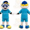 Glass Boy Mascot Costume