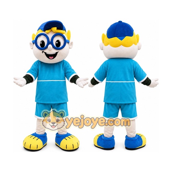 Glass Boy Mascot Costume