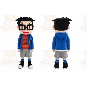 Glasses Boy Adult Character Cosplay Mascot Costume