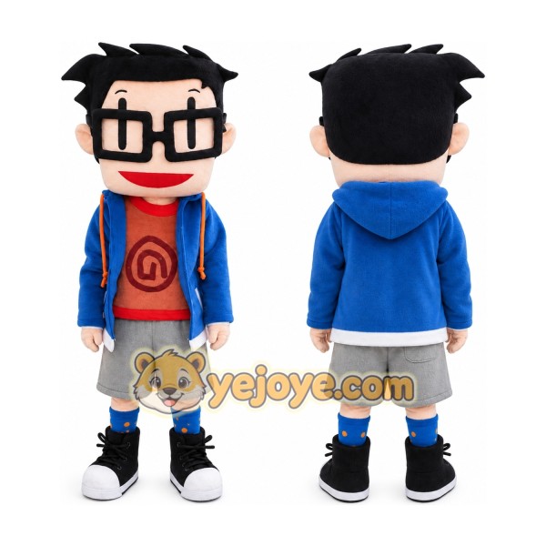 Glasses Boy Adult Character Cosplay Mascot Costume
