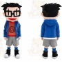 Glasses Boy Adult Character Cosplay Mascot Costume