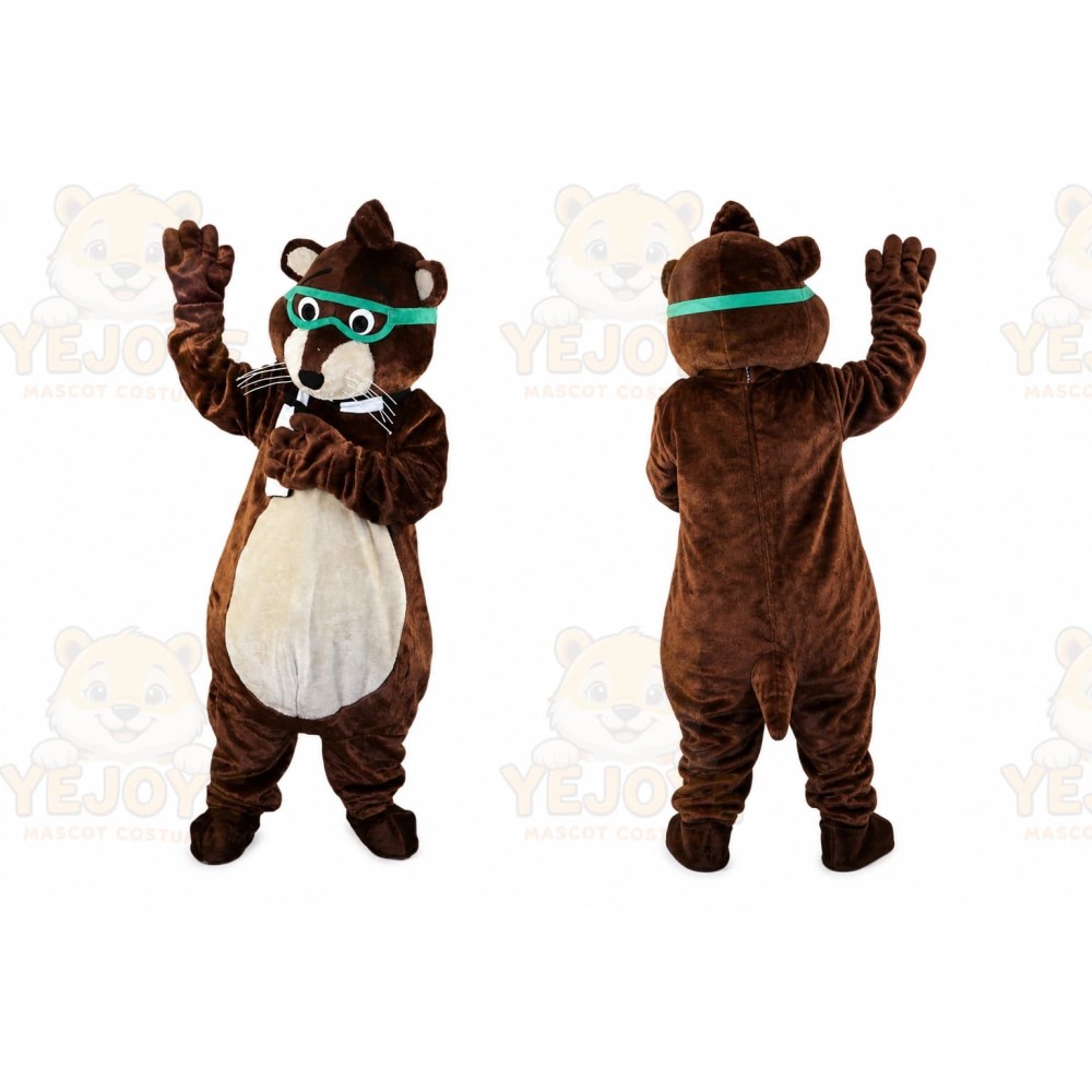 Glasses Mouse Raccoon Mascot Costume for Adult