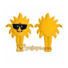 Glasses Sun Mascot Costume Glasses Sun Mascot Costume
