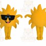 Glasses Sun Mascot Costume
