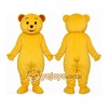 Golden Yellow Teddy Bear Mascot Costume Adult Cartoon Golden Yellow Teddy Bear Mascot Costume Adult Cartoon