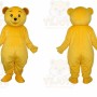 Golden Yellow Teddy Bear Mascot Costume Adult Cartoon