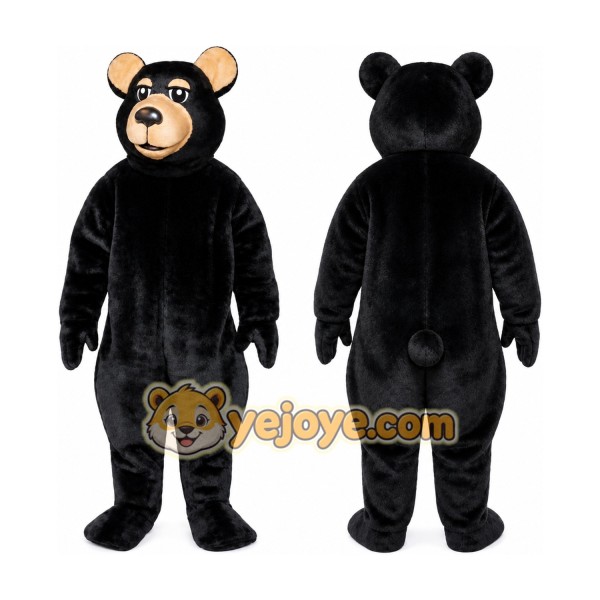 Good Quality Black Bear Mascot Costume