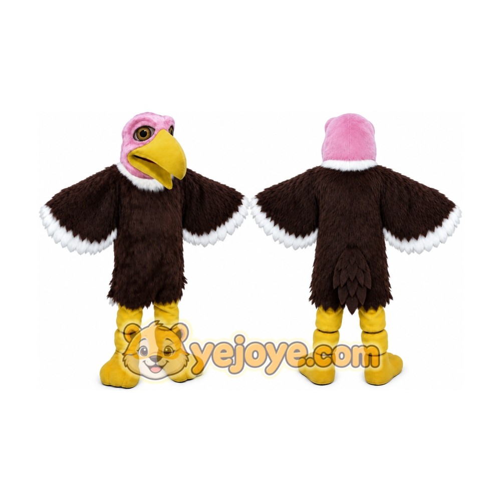 Good Quality Pink Head Vulture Mascot Costume Birds Mascot Good Quality Pink Head Vulture Mascot Costume Birds Mascot