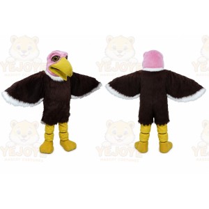 Good Quality Pink Head Vulture Mascot Costume Birds Mascot