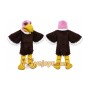 Good Quality Pink Head Vulture Mascot Costume Birds Mascot