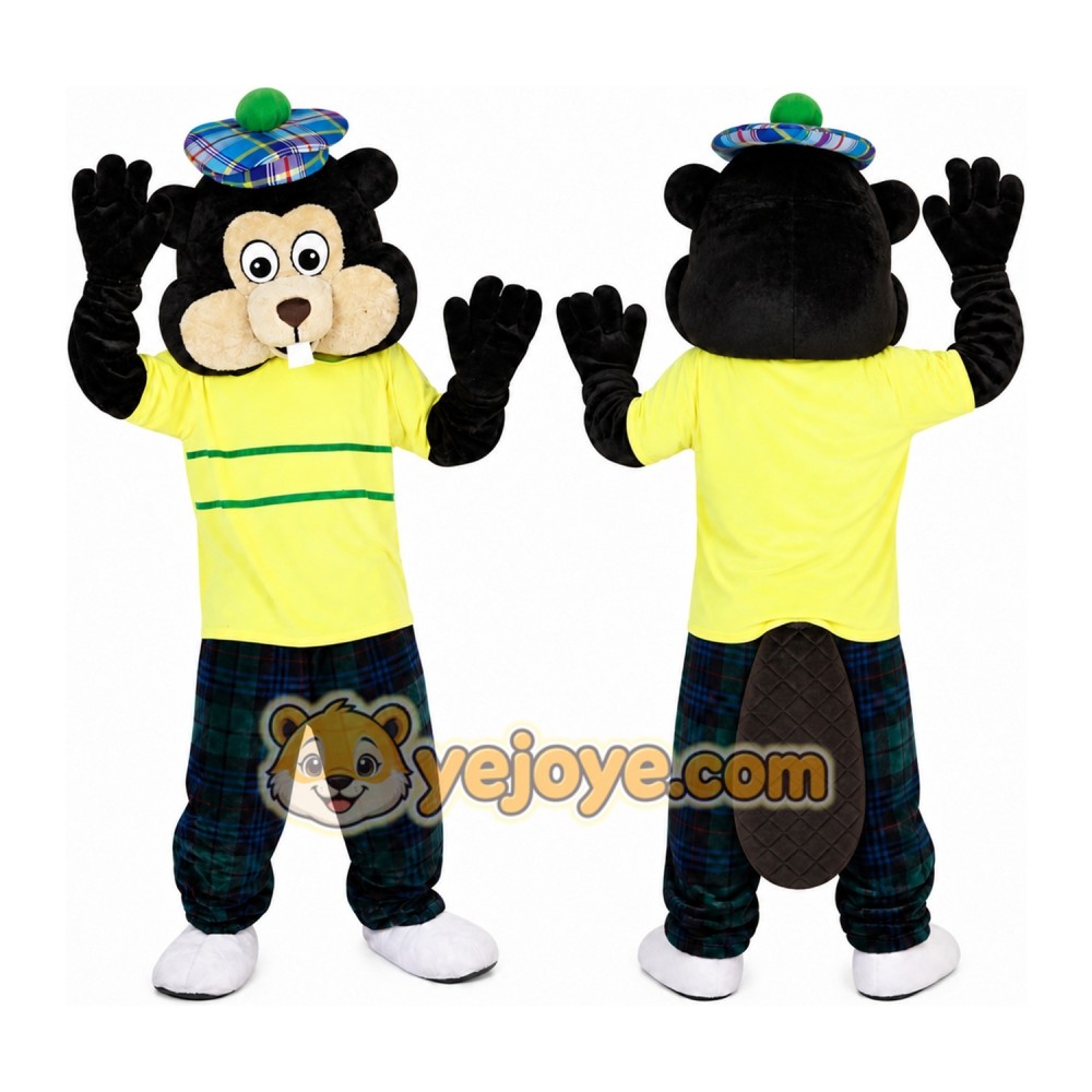 Beaver in Golf Outfit Mascot Costume Beaver in Golf Outfit Mascot Costume