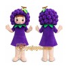 Grape Girl Mascot Costume Fruit Cartoon Character Costume