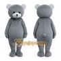 Gray Bear Mascot Costume