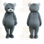 Gray Bear Mascot Costume