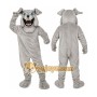 Gray Bulldog Mascot Costume