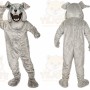 Gray Bulldog Mascot Costume