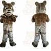 Gray Dog Mascot Costume