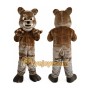 Gray Dog Mascot Costume