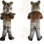 Gray Dog Mascot Costume