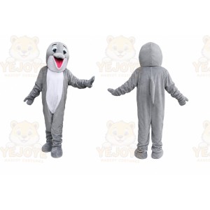 Gray Dolphin Mascot Costume