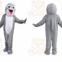 Gray Dolphin Mascot Costume