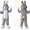 Gray Easter Bunny Rabbit Mascot Costume