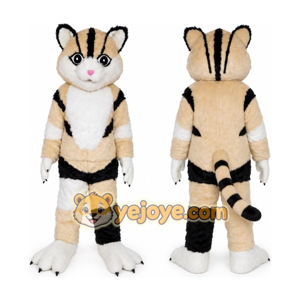 Striped Cat Mascot Costume