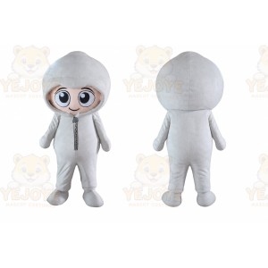Gray Hat Boy Mascot Costume