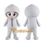 Gray Hat Boy Mascot Costume
