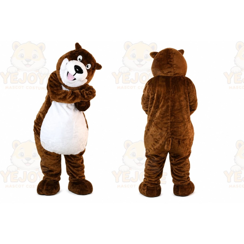 Gray Hippo Mascot Costume