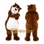 Happy Brown Bear Mascot Costume
