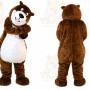 Gray Hippo Mascot Costume