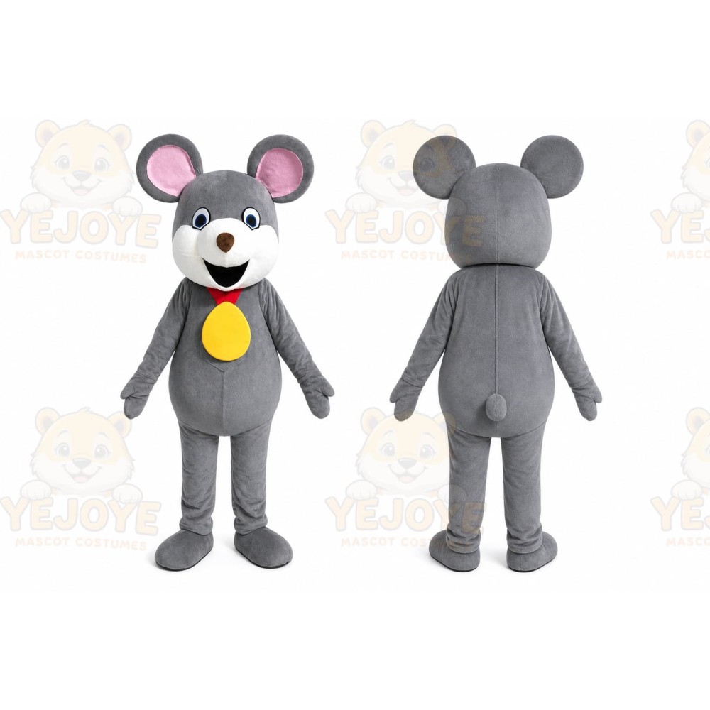 Gray Mouse Mascot Costume