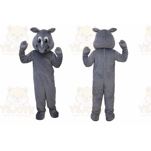 Gray Rhinoceros Mascot Costume