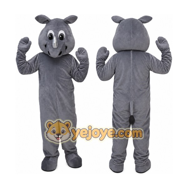 Gray Rhinoceros Mascot Costume