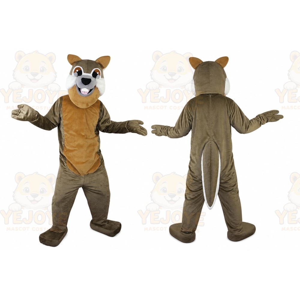 Gray Squirrel Mascot Costume for Adult