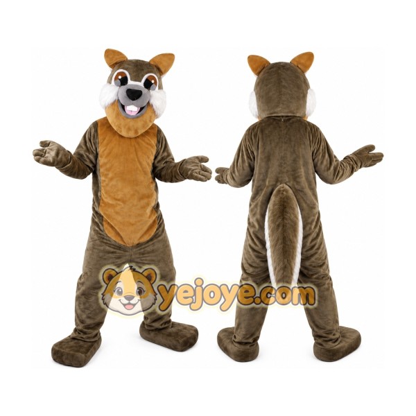 Gray Squirrel Mascot Costume for Adult