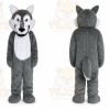 Gray Wolf Mascot Costume Cartoon