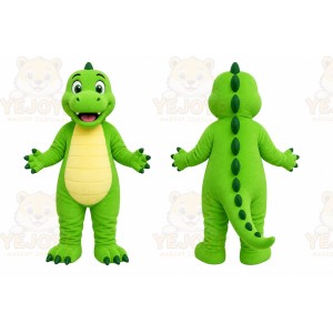 Green Dinosaur Mascot Costume