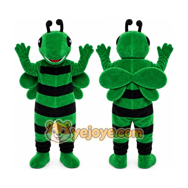Green Bee Mascot Costume
